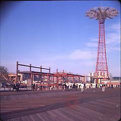 [New Stadium and Parachute Jump], Coney Island