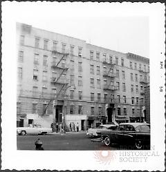 [View of North side of Flushing Avenue, taken from corner of Skillman Street (which ends at this point).]