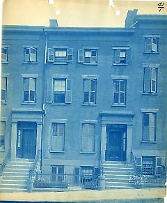 #41 Joralemon St., from curb opposite east basement window southeast corner Columbia Pl. and Joralemon St.