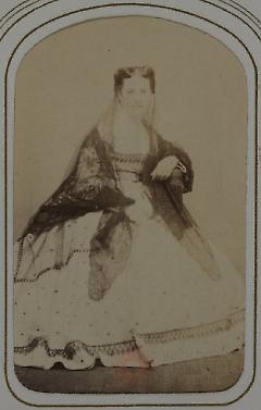 [Woman Wearing Dress and Veil]