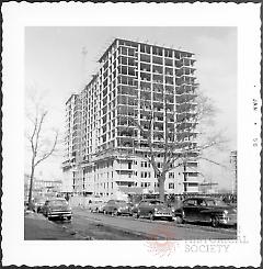 [Northeast corner of Hall Street & Willoughby Avenue.]