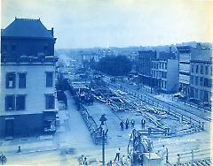 [4th Avenue subway construction site]