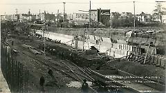 Looking west from 15th Ave. showing concreting work