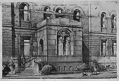 [Rendering of entrance to Pratt Institute Library]