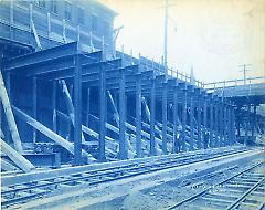 [4th Avenue subway construction site]