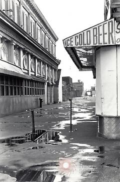 [Deserted street in Coney Island]