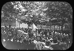 Views: Brooklyn. Various. View 013: Hawkins' Zouaves in Memorial Day Parade.