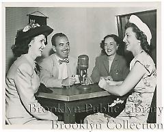 [Brooklyn Dodger wives on radio program]