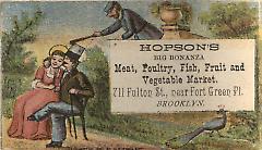 Trade card. Hopson's. 711 Fulton St. Brooklyn.