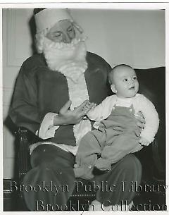 [Santa Claus with children at Brooklyn Hospital]