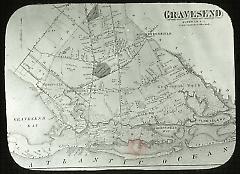 Map of the town of Gravesend