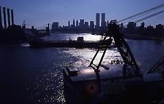 [Small tanker leaving the Brooklyn Navy Yard]