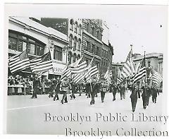 [Loyalty Day parade on Fulton Street]