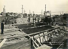 Showing reinforcing for roof of arches for 14th Ave. bridge