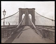 Views: U.S., Brooklyn. Brooklyn Bridge. View 004: Brooklyn tower; from foot way.