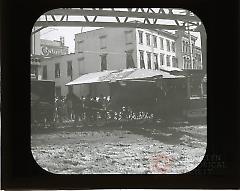 [Men waiting for train at Adams Street and Willoughby Street]