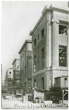 Kings County Courthouse in process of being "patched"