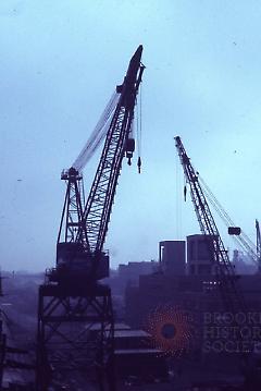 [Cranes on pier J]