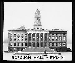 Views: Brooklyn, Long Island, Staten Island. Brooklyn municipal buildings. View 006: Borough Hall (exterior from the front).