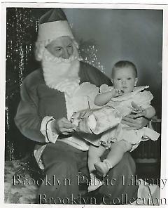[Santa Claus with children at Brooklyn Hospital]
