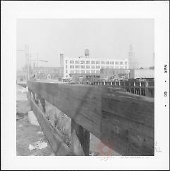 [View of termination of Gowanus Canal taken from Degraw Street.]