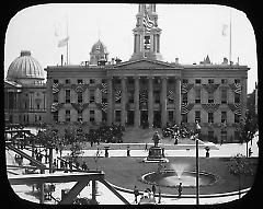Views: Brooklyn, Long Island, Staten Island. Brooklyn municipal buildings. View 001: City Hall, Brooklyn, about 1888.