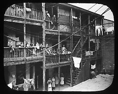 Views: Brooklyn. Various. View 024: Tenements. Brooklyn, Gold Street. 1890.