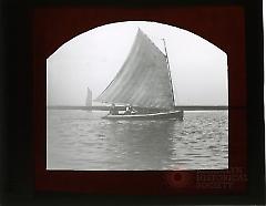 [Men sailing in Sheepshead Bay]