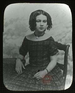 Mrs. M. J. Liniberg at the age of 10, from an ambrotype
