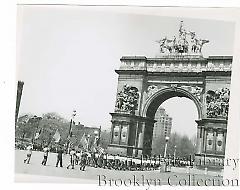 [Loyalty Day parade at Grand Army Plaza]