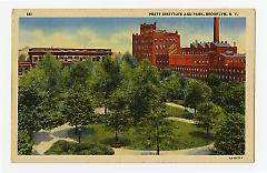 Pratt Institute and Park, Brooklyn, N.Y. Recto.