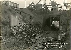 Showing reconstruction of 4th Ave. arch (west side)