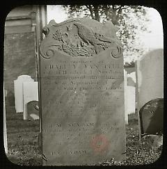 [Memorial] Gravestone [to Charity Van Pelt], [Old] New Utrecht Cemetery