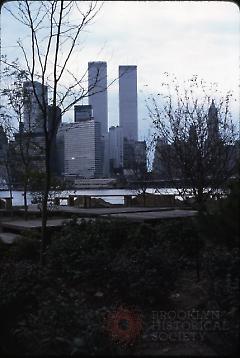 [Manhattan Skyline including the World Trade Center Towers]