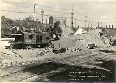 Showing cutting through of 5th Ave. looking east