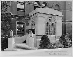 North entrance to library