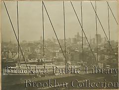 [Manhattan as seen from Brooklyn Bridge]