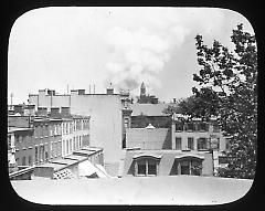 Views: Brooklyn. Various. View 027: The Burning of Dr. Talmage's Church, Clinton and Greene Aves.