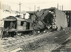 Looking east showing cutting through 5th Ave. and removal of old walls