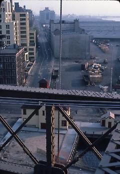 [View south down Water Street taken from Brooklyn Bridge]