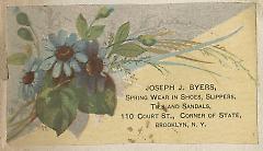 Tradecard. Joseph J. Byers. 110 Court Street. Brooklyn.