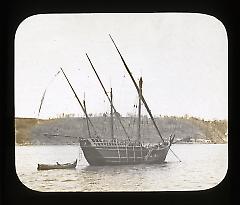 Views: U.S. Columbian Celebration: Oct. 1892. View 007: Naval Parade and Review. Nina. Apr. 26, 1893.