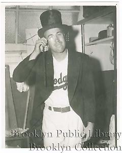 [Duke Snider with top hat and frock coat]