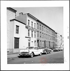 [West side of Duffield Street between Myrtle Avenue and Johnson Street, looking north.]