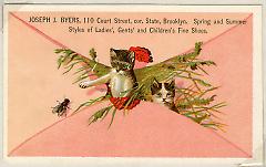 Tradecard. Joseph J. Byers. 110 Court St. Brooklyn, NY. Recto.