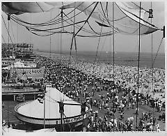 Looking down on Coney Island