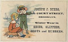 Tradecard. Joseph J. Byers. 110 Court Street. Brooklyn.