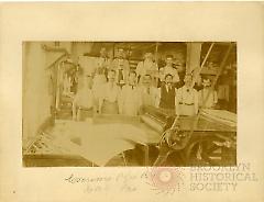[A group of men at the Lawrence Paper Box Co.]