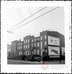 [View of East side of Franklin Avenue taken from corner of Willoughby Avenue looking Northeast.]