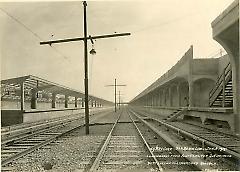 Looking east from Fort Hamilton Ave. showing both station platforms and roadbed